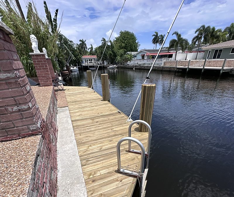 Dock in a Day – Dolphin Mooring Whips – Dock Construction – Dock Maintenance – Dock Repair – Fort Lauderdale Dock Construction – Broward County Dock Repair